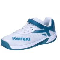 Kempa Wing 2.0 Handballschuhe Kinder weiß/deep blau 28