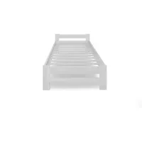 Home collective Holzbett 90x200 cm mit Lattenrost Modern Bett