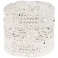 Kayoom Pouf Coralia 400 creme khaki 35cm x 35cm