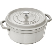 Staub Cocotte 20 cm rund weisser trüffel