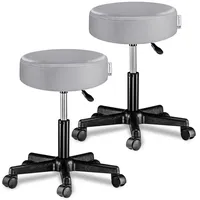 CASARIA Casaria® Rollhocker Höhenverstellbar 10cm Polsterung 46-60cm Sitzhöhe 360°