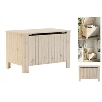 VidaXL Truhe mit Deckel RANA 80x49x54 cm Massivholz Kiefer