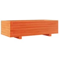 VidaXL Pflanzkübel Wachsbraun 90x40x26,5 cm Massivholz Kiefer