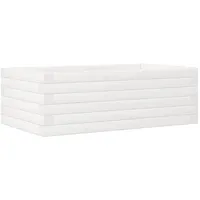 VidaXL Pflanzkübel Weiß 70x40x23 cm Massivholz Kiefer