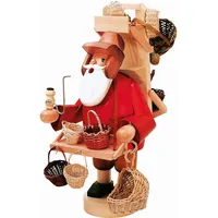 KWO Erzgebirge Räuchermann Korbhändler (L) Höhe 45 cm