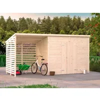 Palmako Leif Gerätehaus 460 x 170 cm Unbehandeltes Holz