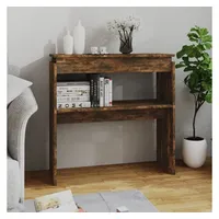 VidaXL Konsolentisch Räuchereiche 80x30x80 cm Holzwerkstoff