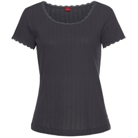 S.Oliver Damen Pyjamaoberteil graphit Gr.36/38