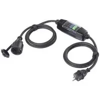 Sygonix SY-6052178 Personenschutz-Verlängerungskabel PRCD 230 V/AC Schwarz IP44