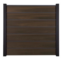 GROJA Steckzaun 180 x 180 cm Walnuss