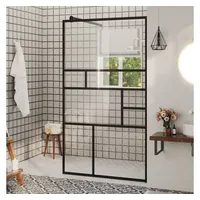 VidaXL Duschwand für Begehbare Dusche mit Klarem ESG Glas