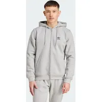 Adidas Trefoil Essentials Reißverschlusspullover Medium Grey Heather XS