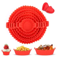 LWMTT 8 Stück Silikonform Heißluftfritteuse Air Fryer Silikon Pot