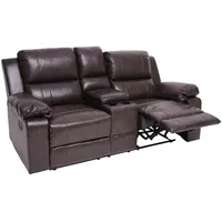 Mendler 2er Kinosessel HWC-H29, Relaxsessel Fernsehsessel Zweisitzer, Getränkehalter Soft