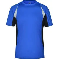 James & Nicholson Funktions-Laufshirt JN391, - L - royal/black