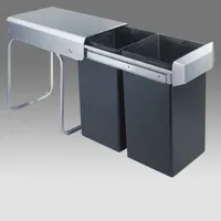 Victory Double Man 2x14L Alugrau/Anthrazit Gestell alugrau, Eimer Anthrazit