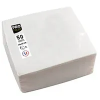 ProNappe Servietten weiß 2-lagig 20,0 x 20,0 cm, 50
