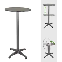 Trutzholm Stehtisch 2in1 Bistrotisch höhenverstellbar klappbar 70/115 cm Ø