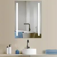 Hoko Badspiegel Wandspiegel 60x80cm+LED Wechsel - Warmweiß - Kaltweiß