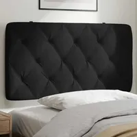 VidaXL Kopfteil-Kissen Schwarz 100 cm Samt