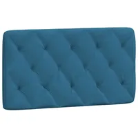 VidaXL Kopfteil-Kissen Blau 100 cm Samt