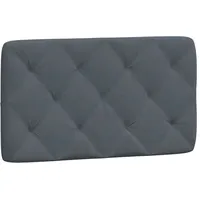 VidaXL Kopfteil-Kissen Dunkelgrau 90 cm Samt
