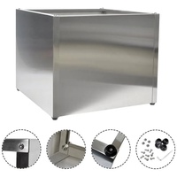 Köhko Köhko® Designer Pflanzkübel aus Edelstahl Pflanzgefäß QUADER 80x80x50