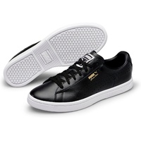 Puma Unisex Court Star NM Sneaker, Black Black-Gold, 40.5