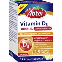 Abtei Vitamin D3 3000 I.E. Schmelztabletten
