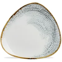 Churchill Super Vitrified Homespun Accents Jasper Grey Dreiecksteller, 12
