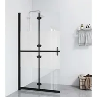 VidaXL Faltbare begehbare Duschwand Halbmattiertes ESG-Glas 70x190 cm