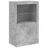 VidaXL Beistellschrank 120 x 80 x 40 cm grau