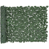 Vevor Sichtschutzzaun Efeu, 99x249cm, künstlicher grüner Wandschirm, grüner Efeuzaun