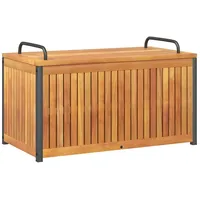 VidaXL Gartenbox 85x45x45/53 cm Massivholz Akazie und Stahl