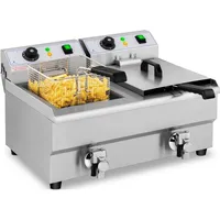 Royal Catering Elektro-Doppel-Fritteuse - 2 x 10 l -