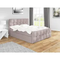 Mebloland Boxspringbett BERG mit 2 Bettkästen und Topper. -