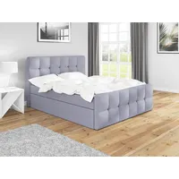 Mebloland Boxspringbett BERG mit 2 Bettkästen und Topper. -