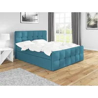 Mebloland Boxspringbett BERG 200 x 200 mit 2 Bettkästen,