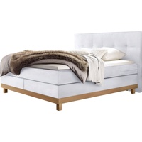 Hasena Boxspringbett »Bella«, inkl. Topper, Massivholzrahmen aus Eiche, braun