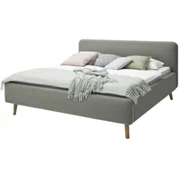 Deinbett Polsterbettgestell Mattis ¦ grau ¦ Maße (cm): B:
