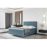 Fun Möbel Boxspringbett Schlafzimmerbett ROCIO Nr.4 Delux 200x200cm in