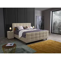Alina Boxspringbett ALINA "Dory", beige (beige enf 2), B:181cm