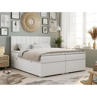 MKS Meble MKS Boxbett, Weiß, Textil, 2-Sitzer, H3, Rechteckig,