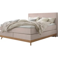 Hasena Boxspringbett »Scandia«, Massivholzrahmen und Füsse aus eiche beige