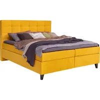Alina Boxspringbett ALINA "Neomi", gelb (goldgelb enf 5), B:160cm