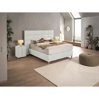 Alina Boxspringbett ALINA "Paige", weiß (weiß ea 21), B:208cm