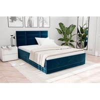 Westfalia Schlafkomfort Polsterbett "Prag", blau (königsblau), B:140cm L:210cm, Bezug