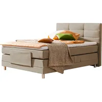 Alina Boxspringbett ALINA "Matea", grau (seidengrau tbs 2), B:128cm