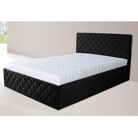 Westfalia Schlafkomfort Polsterbett, schwarz, B:150cm L:212cm, Bezug Bett: Microfaser