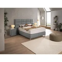 Alina Boxspringbett ALINA "Paige", grau (staubgrau hga 79), B:208cm
